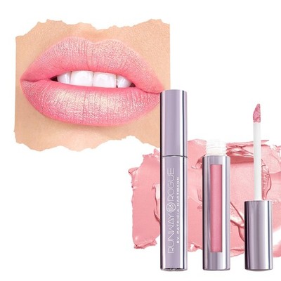 Long Wear Shimmer Liquid Lipstick - Metallic Light Pink with Gold & Rose Shine