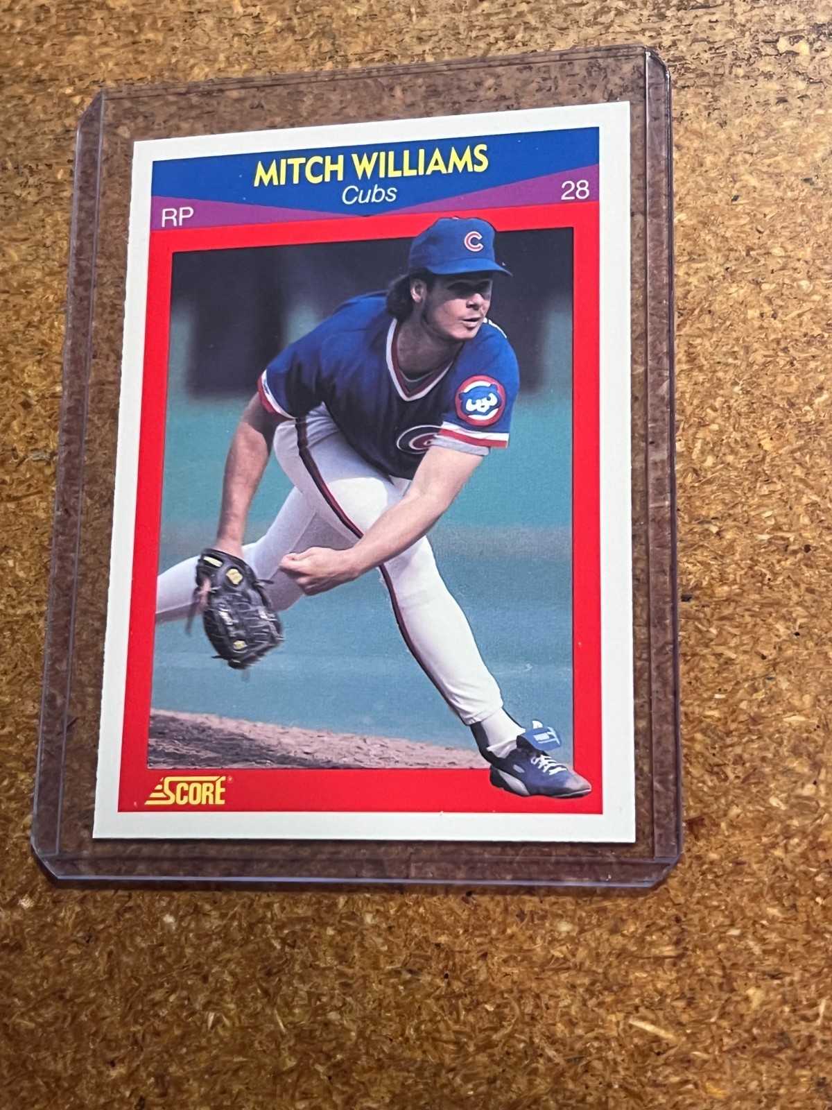 1990 Score Baseball 100 Superstars # 93 Mitch Williams