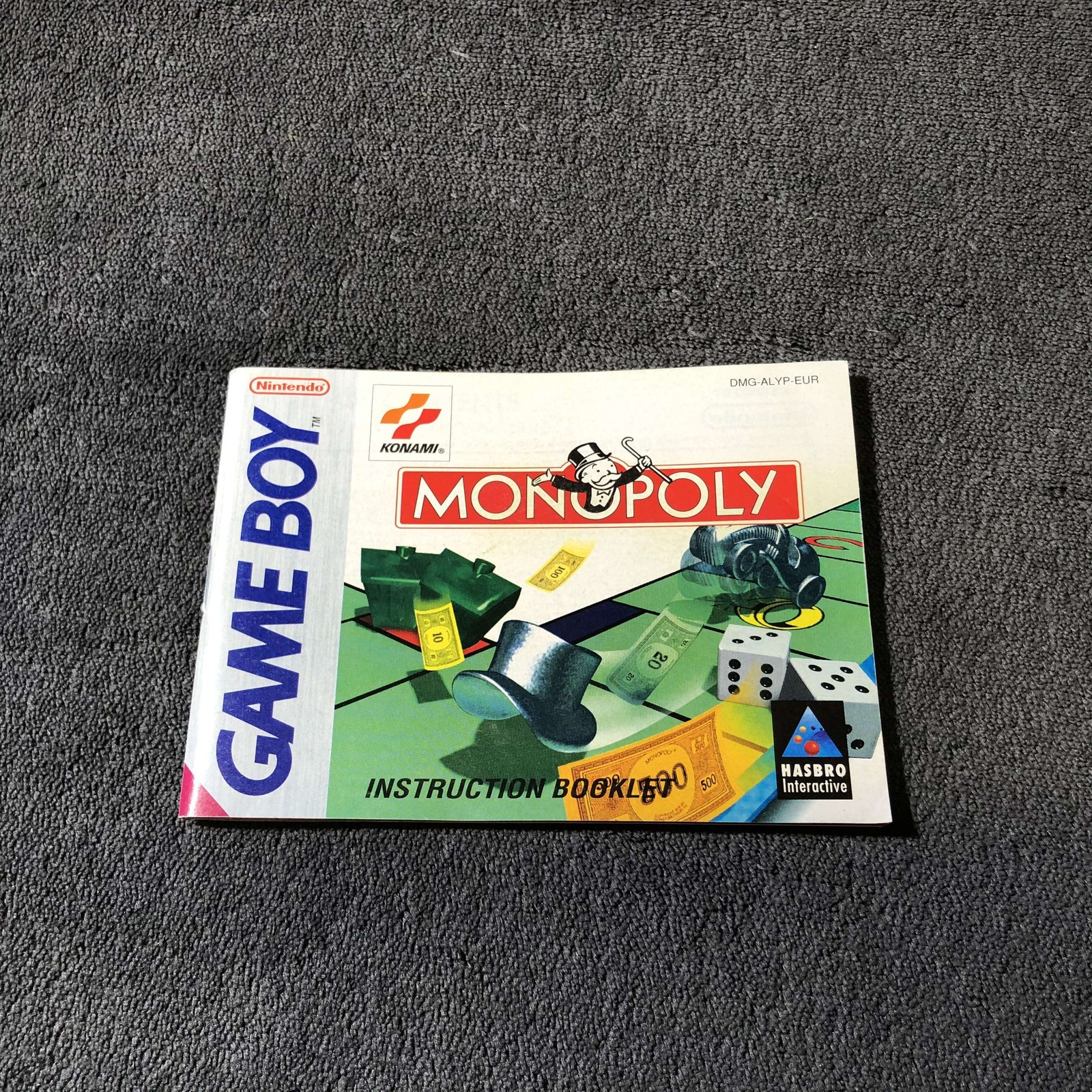 Notice NIntendo Game Boy Monopoly EUR Trés Bon état