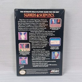 Swords & Serpents - Box ONLY (Nintendo NES) NO GAME - READ