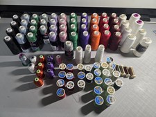Lot Of Sewing Thread 50 Spools Of Serger 40 Other
