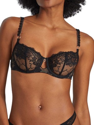 32E Aubade Night Bird Bra Half Cup Balcony Underwired Demi Bras Luxury  Lingerie