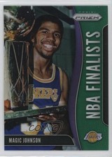2019-20 Panini Prizm NBA Finalists Green Prizm Magic Johnson #7 HOF 6l7