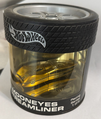 Hot Wheels 2004 Oil Can Racing Series Gold Chrome Mooneyes Streamliner 1/7000