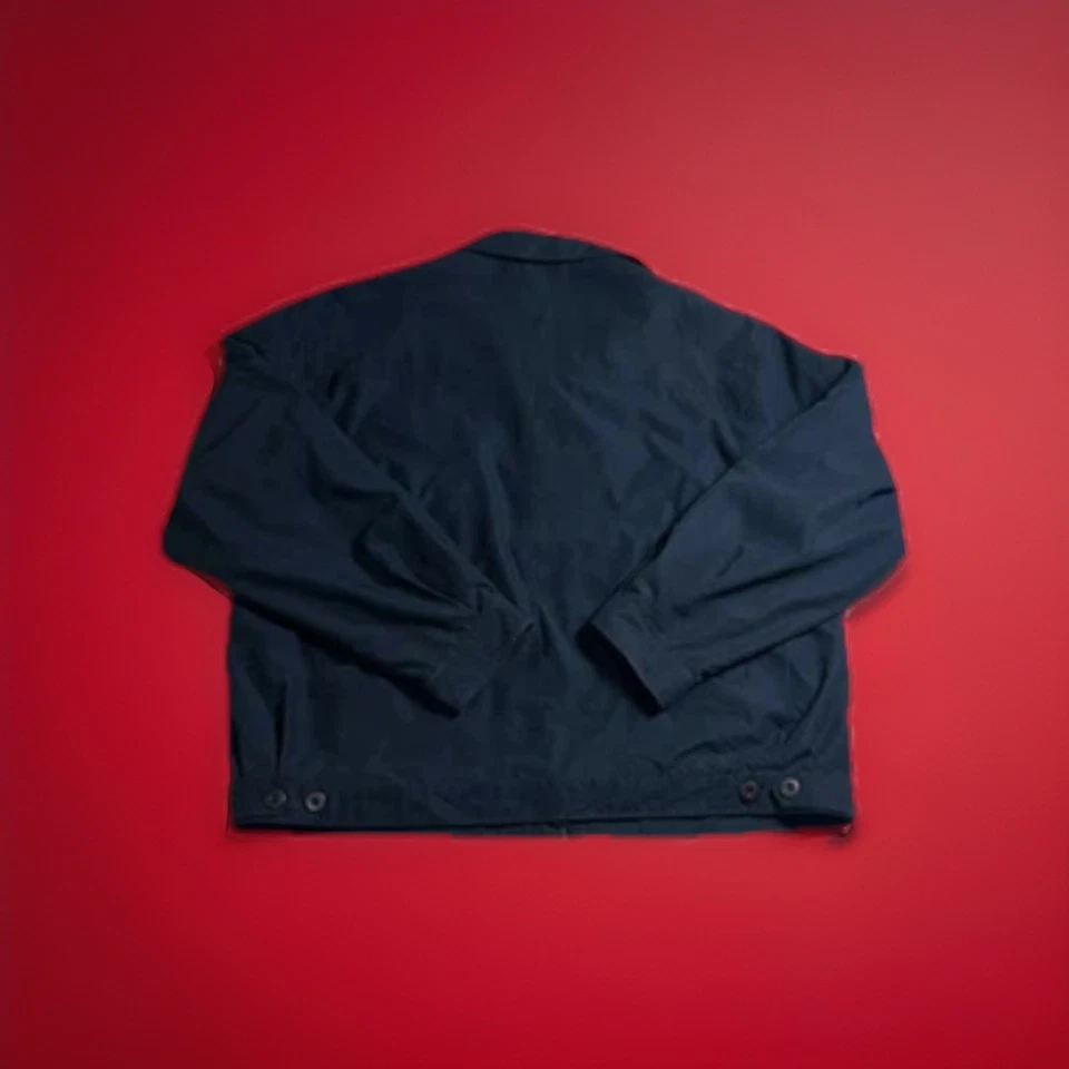 Geoffrey Beene Classic Casual Jacket Xl Dark Blue Mr. Rogers Style - Image 3 of 4