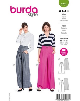 burda style Nr. 5751 Hose Gr. 36 - 48