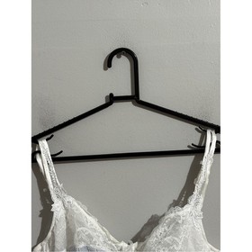 Lise Charmel 36D Ivory Blue Pinstripe Lace Embroidered Full Cup Underwire Bra