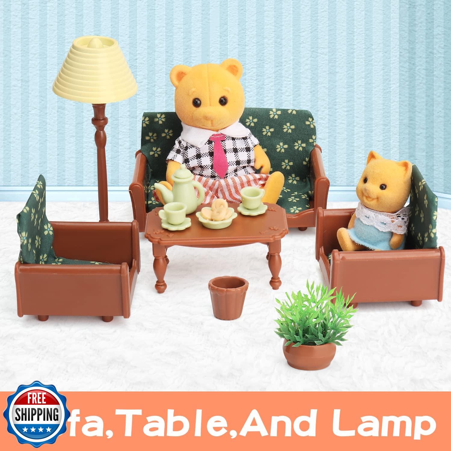 Dollhouse Furniture Set for Kids Toys Miniature Doll House Access