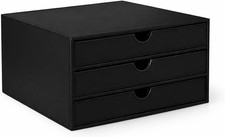 Document Organizer, 3-Drawer File Cabinet Document Storage Box, Office Desktop F