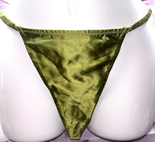 NWT Vintage Victoria's Secret Y2K Satin SILK Panties SZ L Green