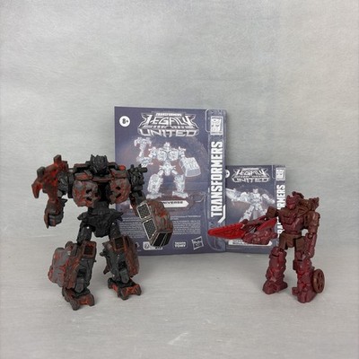 Transformers Lot Legacy United Infernac Universe Magneous And Bouldercrash READ