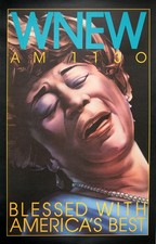 Ella Fitzgerald Original Vintage Poster for WNEW Jazz Radio 1973 by Bob Lee Hick