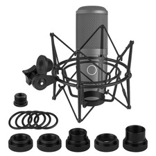 Geekria Shock Mount Mic Holder for AKG P120, P220, P820 Black / Metal 