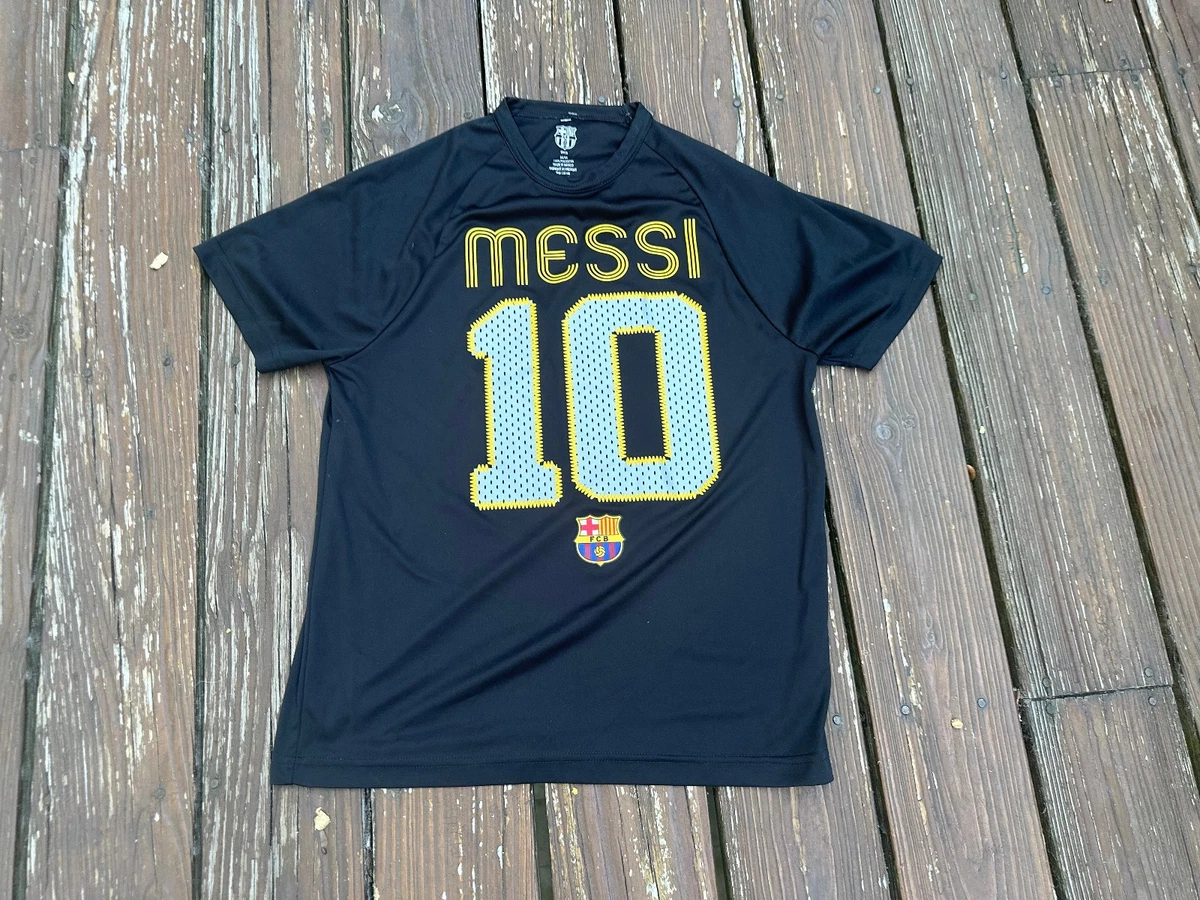 Lionel Messi Black International Club Soccer Fan Shirts for sale