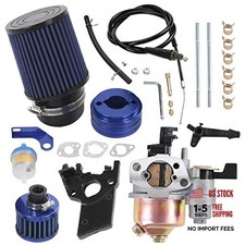 High Performance Upgraded Carburetor Carb Air Filter Adapter Cable Main blue