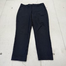 Liverpool Dress Pants Womens 10 Blue Ponte Slim Ankle Geometric Stretch