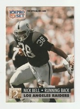 1991 Pro Set #772 Nick Bell rookie card, Iowa Hawkeyes. rookie card picture