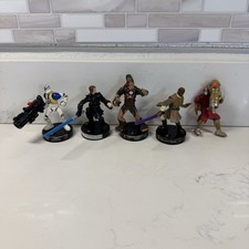 Vintage WOTC Set Of 5 Star Wars Miniatures Wizards Of The Coast Game 2005 -As Is