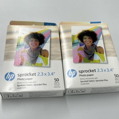 HP 2,3 x 3,4'' Fotopapier (100 Blatt) kompatibel mit Sprocket Plus (versiegelt)