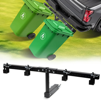 Adjustable Wheeled Trash Can Hauler for UTV/ATV/Lawn Tractors & Trucks