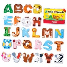 Wooden Thick Alphabet Magnets for Toddlers Fridge Large Size Cute Letters