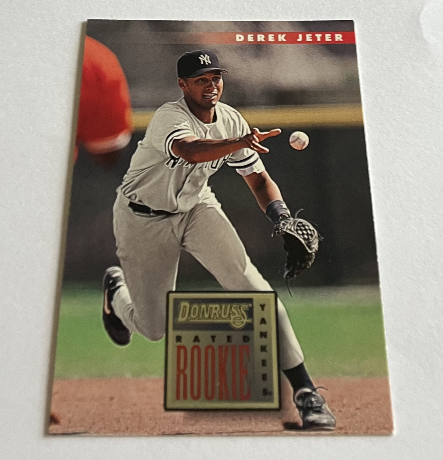 1996 Donruss - Derek Jeter #491 Rated Rookie RC Debut Silver Foil EXCELLENT