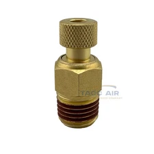 1/4" MNPT Air Compressor Tank Drain Valve Easy Twist Moisture Water Petcock