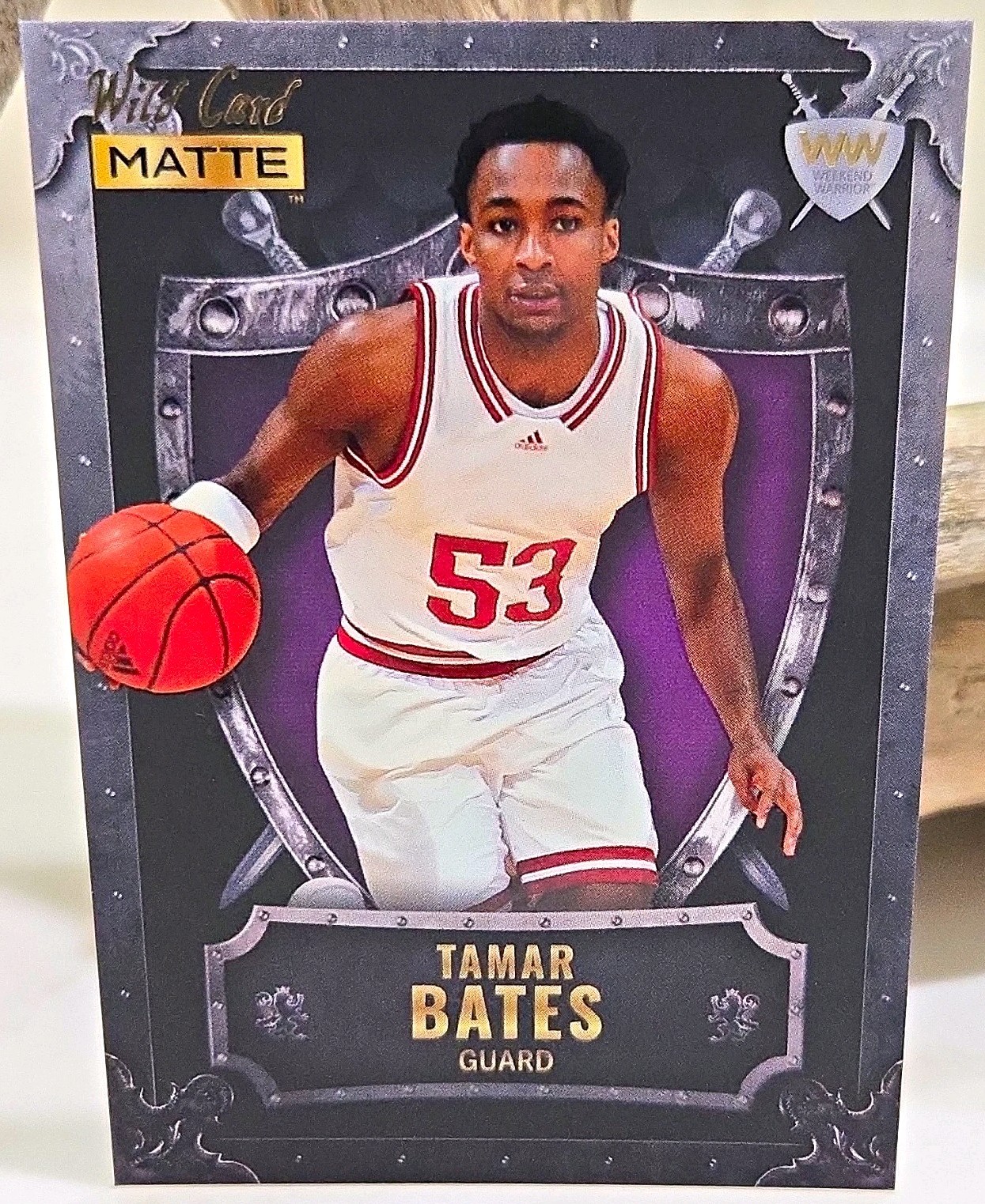 Wild Card 2022 MATTE Basketball Tamar Bates 2-Card Lot Weekend Warrior/ Base