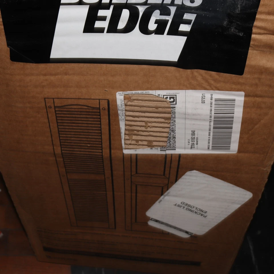 Builders Edge Raised Panel Shutters Pair #036 Classic Blue 15" x 31" - Image 2 of 4