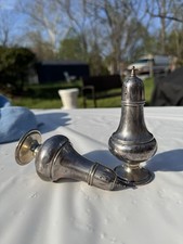 Antique JOHN WANAMAKER Sterling Silver Salt & Pepper Pair w/ Autographed Book!!!