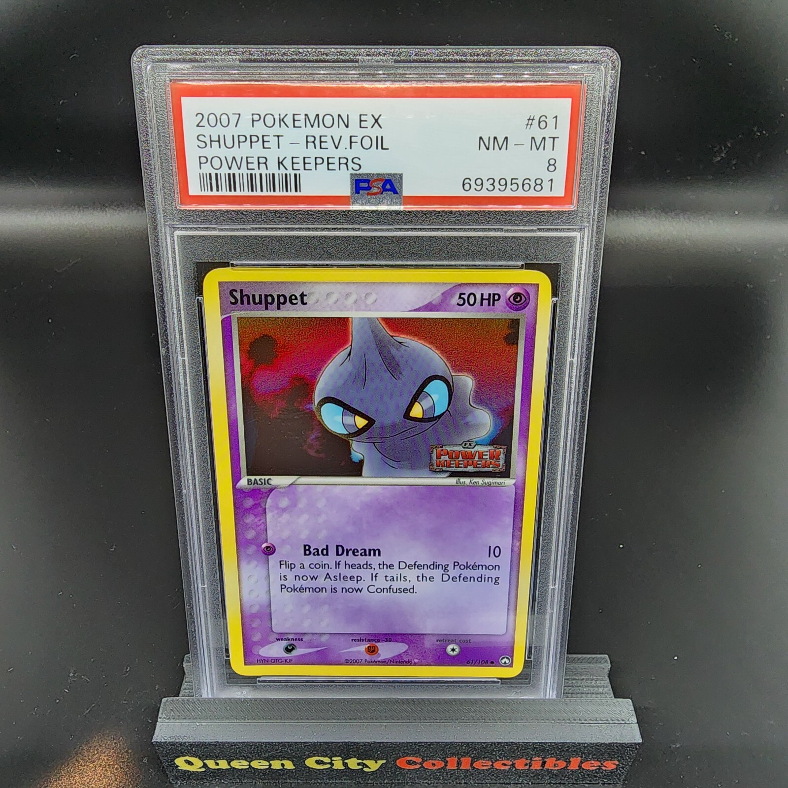 SHUPPET - Rev Foil - PSA NM 8 - 2007 Pokemon Ex Power Keepers #61
