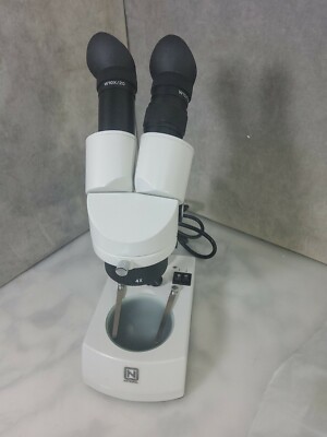 MICROSCOPE STEREO NATIONAL EYEPIECE 10X & OBJECTIVES 2X & 4X OPTICS AS IS &TC-3