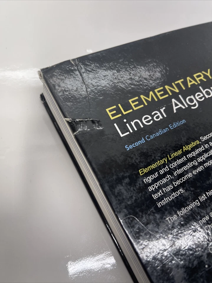 Elementary Linear Algebra Second Canadian Edition | Nelson - Image 3 of 4