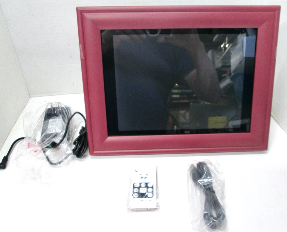 Quantaray by Sunpak 10.4" Digital Photo Frame in Rosewood - READ - Image 3 of 4