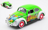 Motormax 1/24 Vw Beetle KÄFer Graffiti Statisches Modell Diecast
