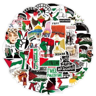 110 Pièces Palestine Autocollant, Palestine Sticker, Palestinien