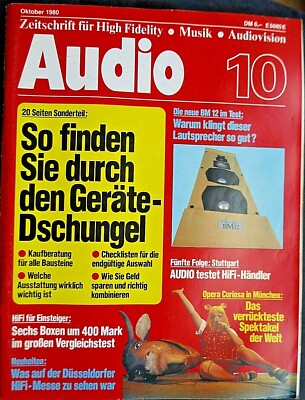 AUDIO 10/80 CANTON ERGO AKTIV,B&M BM 12,AKG P 10 ED,15 MD,25 Md,SONY SS E 71