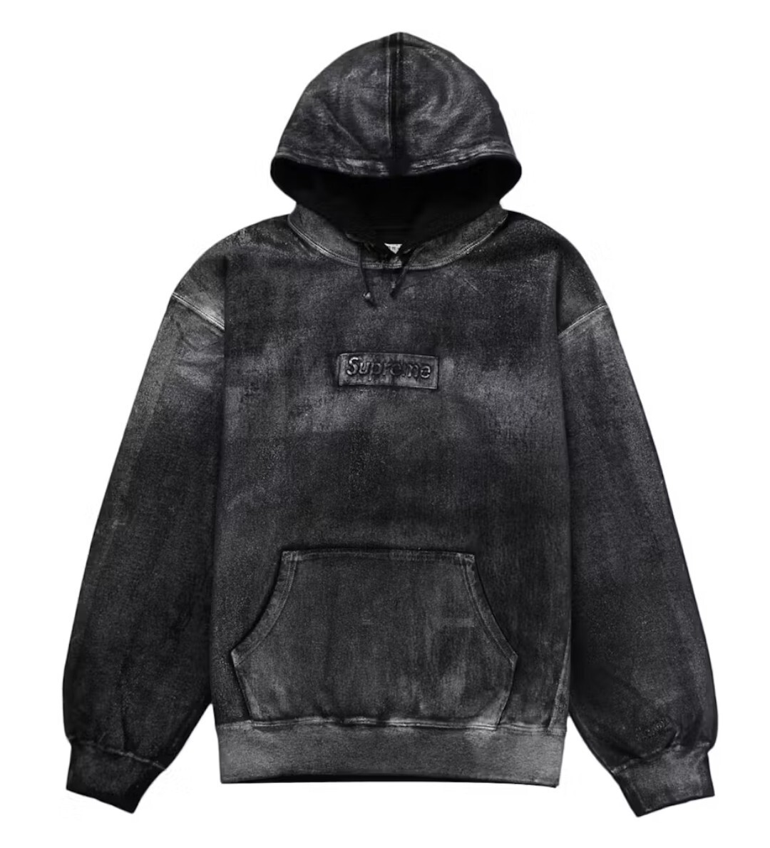 ??Supreme x Maison Margiela Foil Box Logo Hoodie Black Size M 