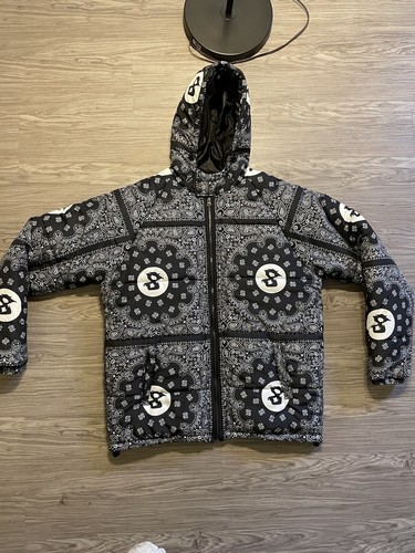 Section 8 Bandana Puffer Jacket Black 