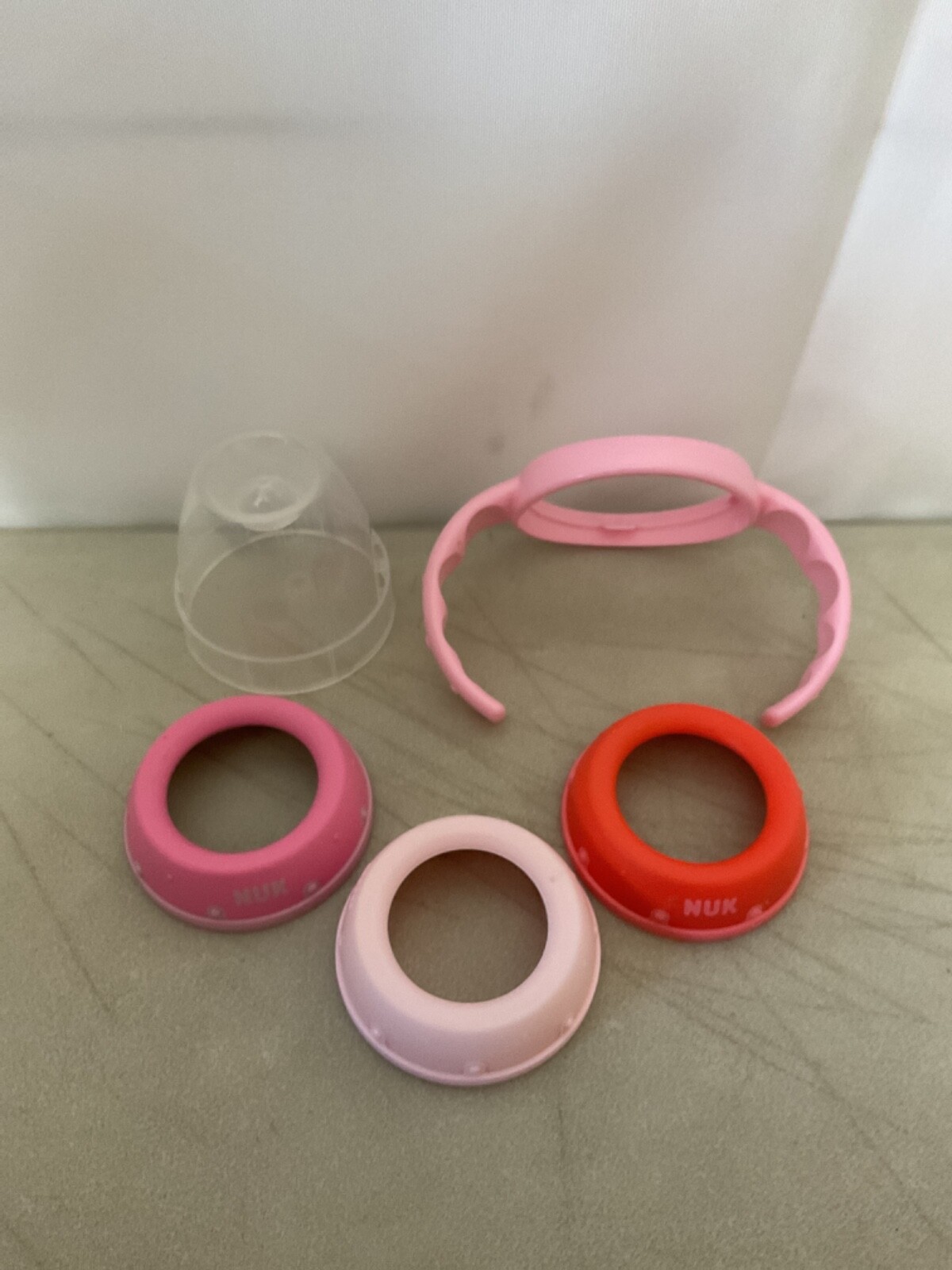 NUK Baby Bottle Parts Rings, Caps, Replacement Pieces No Nipples Handles Cups eBay