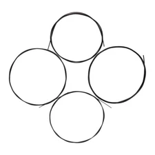 Black Ukulele Ukelele Uke Strings Nylon Material, 4pcs/set W8S6