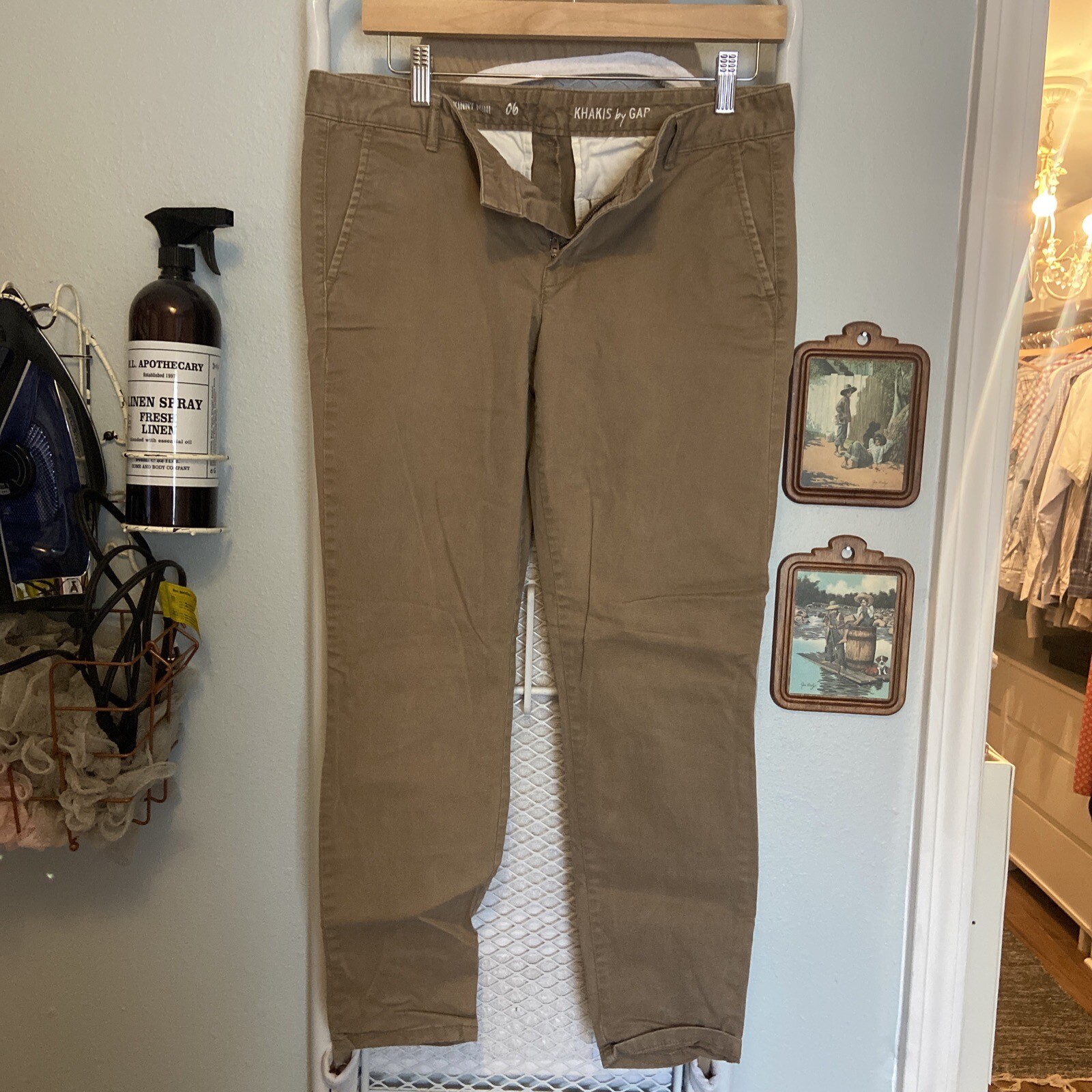 Gap Girlfriend Khaki Pants Mid Rise Stretch Beige Women's Size 6 NWT eBay