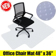 Office Chair Mat Computer Desk Chair Mat for Carpet Floor Extended Lip 48" x 36"