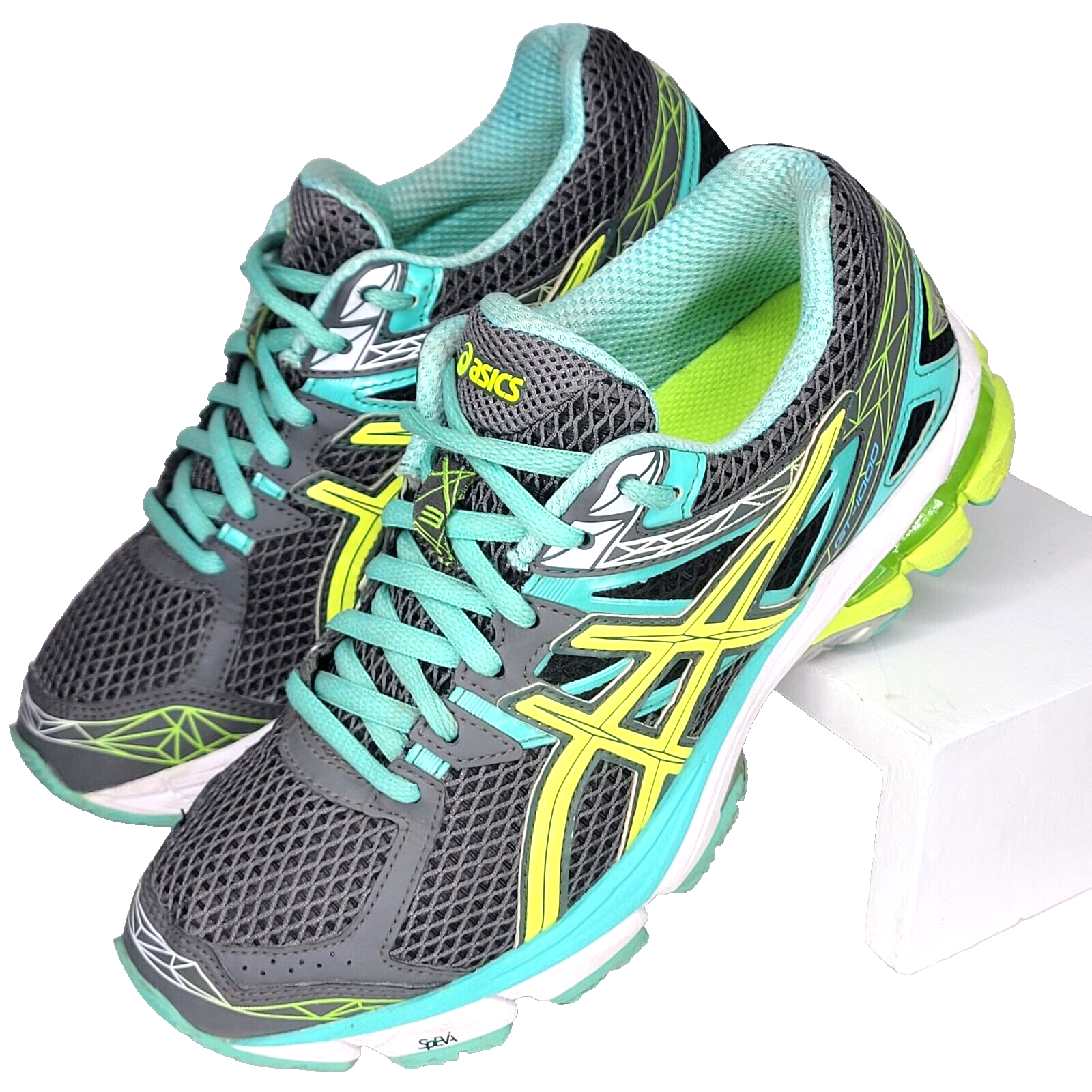 Asics Running Shoes Womens Size 6.5 GT 1000 3 T4K8N Sneakers Gray Duomax Sole-image