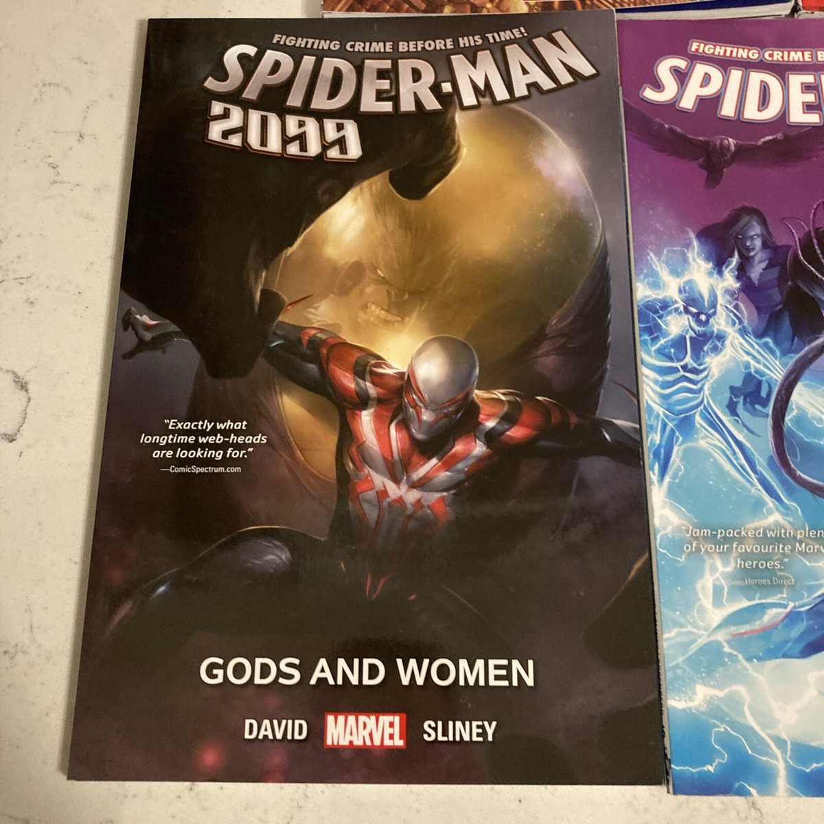 Lot Of 7 Marvel Trade Paperback SPIDER-MAN 2099 Volumes 1 2 3 4 5