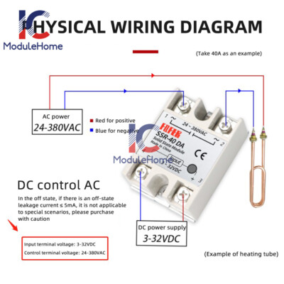 1-10PCS SSR-25DA Solid State Relay Module 25A DC3-32V Input AC24-380V Output New