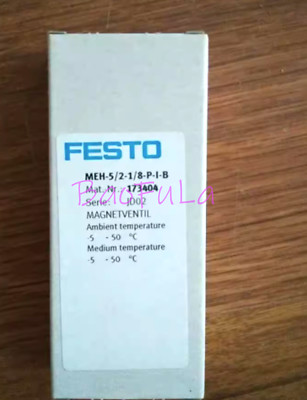 1PCS NEW Festo MEH-5/2-1/8-P-I-B(173404) Solenoid Valve DC24V | eBay