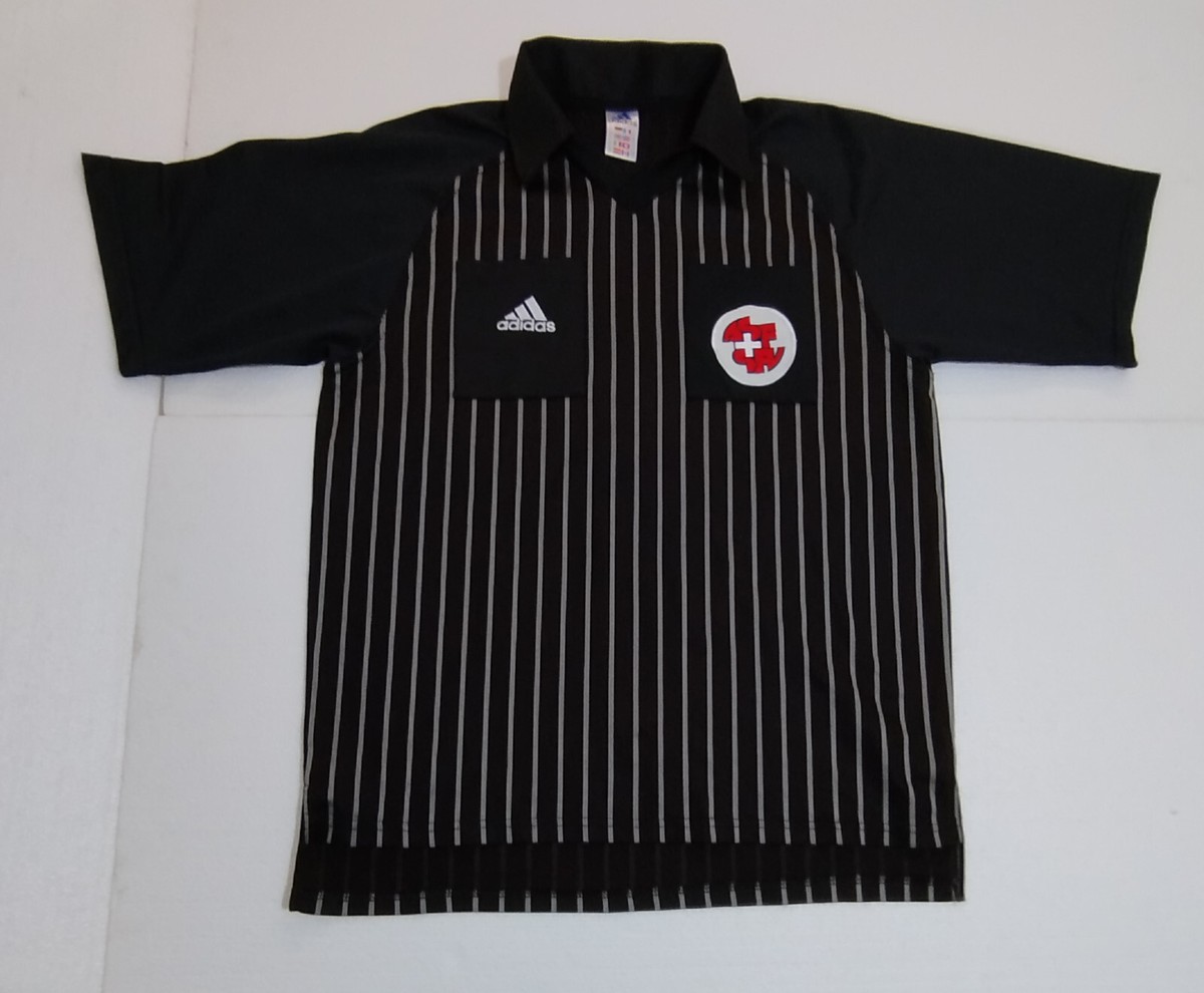 Football Referee Jersey Switzerland vintage Adidas Made in England