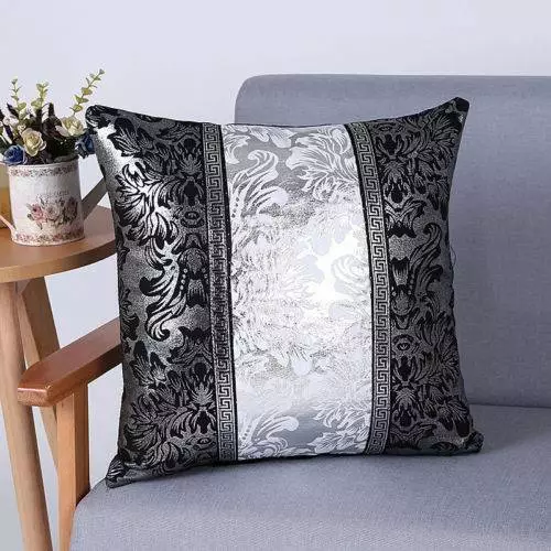Silver and black clearance throw pillows