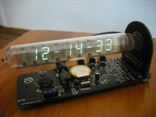 Nixie tube clock IV-18 VFD vintage desk clock video